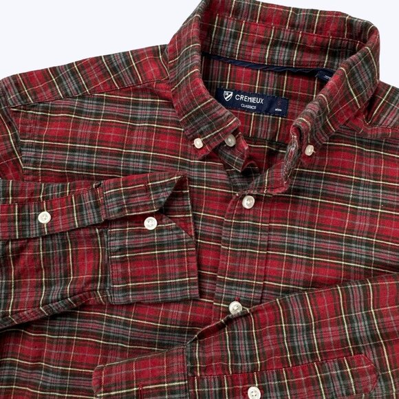 Cremieux Men's Long Sleeve Plaid Button Front Size Size Small - Picture 2 of 11